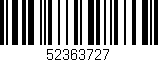 Código de barras (EAN, GTIN, SKU, ISBN): '52363727'