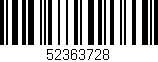 Código de barras (EAN, GTIN, SKU, ISBN): '52363728'