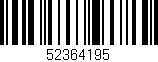 Código de barras (EAN, GTIN, SKU, ISBN): '52364195'