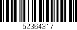 Código de barras (EAN, GTIN, SKU, ISBN): '52364317'