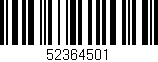 Código de barras (EAN, GTIN, SKU, ISBN): '52364501'