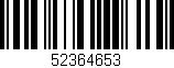 Código de barras (EAN, GTIN, SKU, ISBN): '52364653'