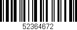 Código de barras (EAN, GTIN, SKU, ISBN): '52364672'