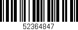 Código de barras (EAN, GTIN, SKU, ISBN): '52364847'