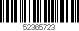Código de barras (EAN, GTIN, SKU, ISBN): '52365723'