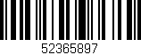 Código de barras (EAN, GTIN, SKU, ISBN): '52365897'