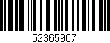 Código de barras (EAN, GTIN, SKU, ISBN): '52365907'