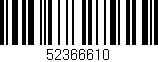 Código de barras (EAN, GTIN, SKU, ISBN): '52366610'