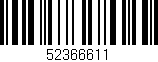 Código de barras (EAN, GTIN, SKU, ISBN): '52366611'