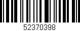 Código de barras (EAN, GTIN, SKU, ISBN): '52370398'
