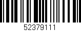 Código de barras (EAN, GTIN, SKU, ISBN): '52379111'