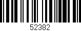 Código de barras (EAN, GTIN, SKU, ISBN): '52382'