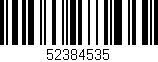 Código de barras (EAN, GTIN, SKU, ISBN): '52384535'
