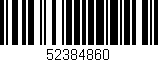 Código de barras (EAN, GTIN, SKU, ISBN): '52384860'
