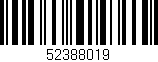 Código de barras (EAN, GTIN, SKU, ISBN): '52388019'