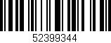 Código de barras (EAN, GTIN, SKU, ISBN): '52399344'