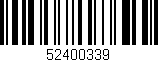 Código de barras (EAN, GTIN, SKU, ISBN): '52400339'