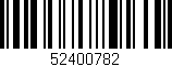 Código de barras (EAN, GTIN, SKU, ISBN): '52400782'