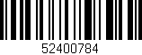 Código de barras (EAN, GTIN, SKU, ISBN): '52400784'