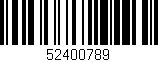 Código de barras (EAN, GTIN, SKU, ISBN): '52400789'