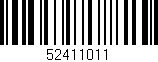 Código de barras (EAN, GTIN, SKU, ISBN): '52411011'