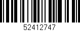 Código de barras (EAN, GTIN, SKU, ISBN): '52412747'