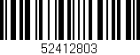 Código de barras (EAN, GTIN, SKU, ISBN): '52412803'
