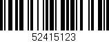 Código de barras (EAN, GTIN, SKU, ISBN): '52415123'