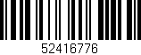 Código de barras (EAN, GTIN, SKU, ISBN): '52416776'