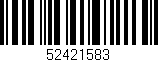 Código de barras (EAN, GTIN, SKU, ISBN): '52421583'
