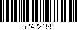 Código de barras (EAN, GTIN, SKU, ISBN): '52422195'