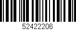 Código de barras (EAN, GTIN, SKU, ISBN): '52422206'
