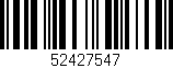 Código de barras (EAN, GTIN, SKU, ISBN): '52427547'