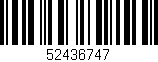 Código de barras (EAN, GTIN, SKU, ISBN): '52436747'