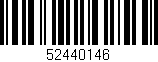 Código de barras (EAN, GTIN, SKU, ISBN): '52440146'