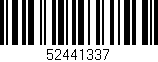 Código de barras (EAN, GTIN, SKU, ISBN): '52441337'