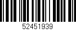 Código de barras (EAN, GTIN, SKU, ISBN): '52451939'