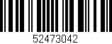 Código de barras (EAN, GTIN, SKU, ISBN): '52473042'