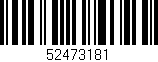 Código de barras (EAN, GTIN, SKU, ISBN): '52473181'