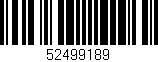 Código de barras (EAN, GTIN, SKU, ISBN): '52499189'