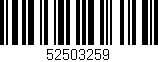 Código de barras (EAN, GTIN, SKU, ISBN): '52503259'