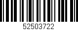 Código de barras (EAN, GTIN, SKU, ISBN): '52503722'