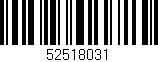 Código de barras (EAN, GTIN, SKU, ISBN): '52518031'