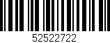 Código de barras (EAN, GTIN, SKU, ISBN): '52522722'
