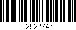 Código de barras (EAN, GTIN, SKU, ISBN): '52522747'