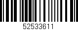 Código de barras (EAN, GTIN, SKU, ISBN): '52533611'
