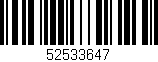 Código de barras (EAN, GTIN, SKU, ISBN): '52533647'