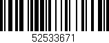 Código de barras (EAN, GTIN, SKU, ISBN): '52533671'