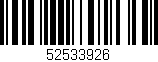 Código de barras (EAN, GTIN, SKU, ISBN): '52533926'