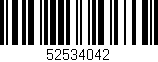 Código de barras (EAN, GTIN, SKU, ISBN): '52534042'